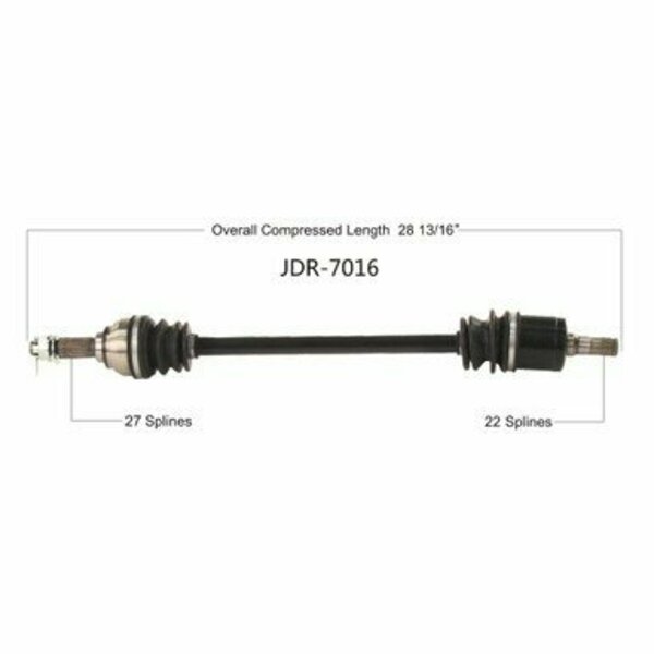 Wide Open OE Replacement CV Axle for GATOR FRONT L/R XUV 835/865 18-20 JDR-7016